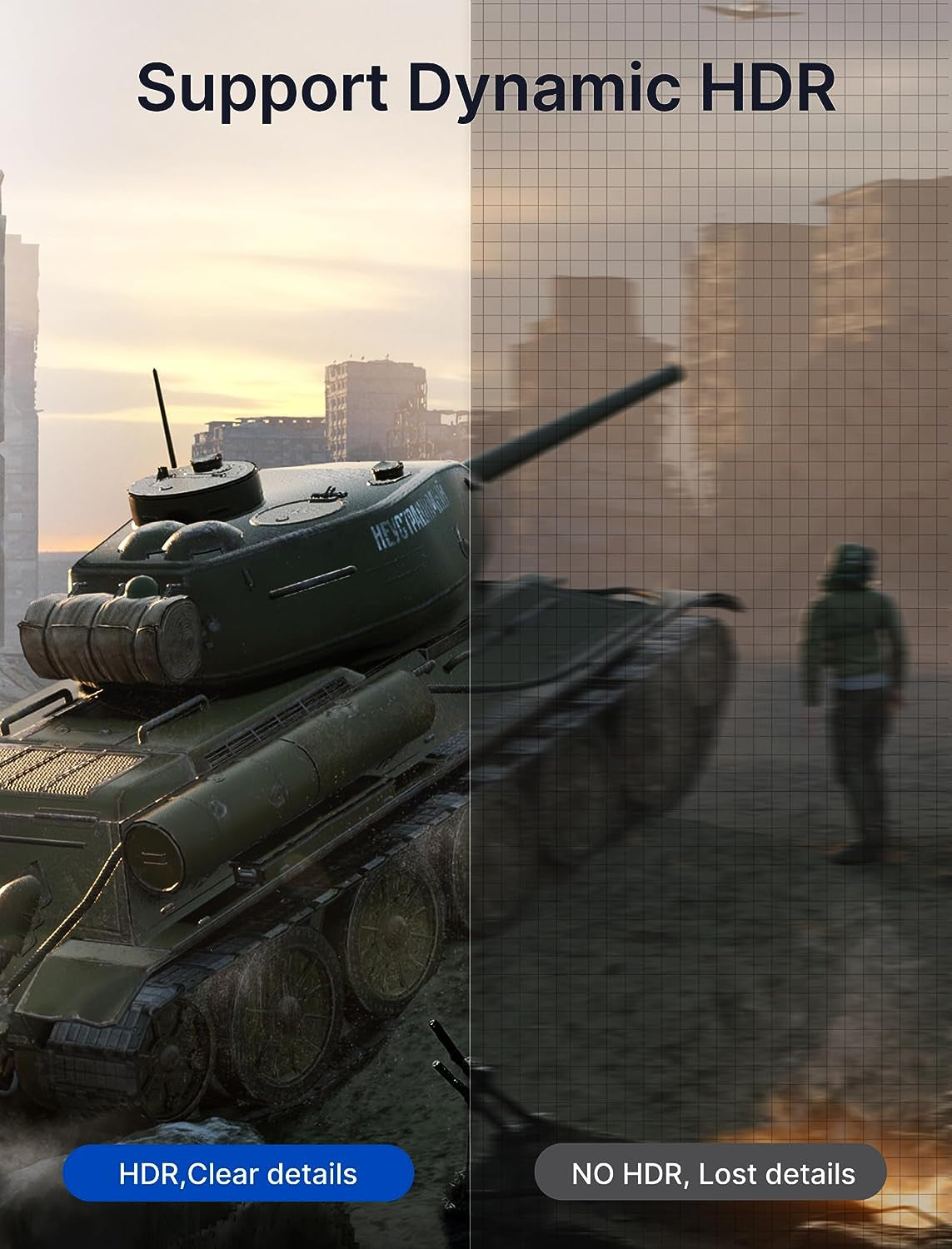 Displayport Cable 1.4 10Ft, 8K DP Cable | 8K@60Hz, 4K@144Hz, 2K@240Hz 2K@165Hz | HBR3, 32.4Gbps, HDR10, Freesync, G-Sync for Gaming Monitor Graphics Card TV PC Laptop -Grey