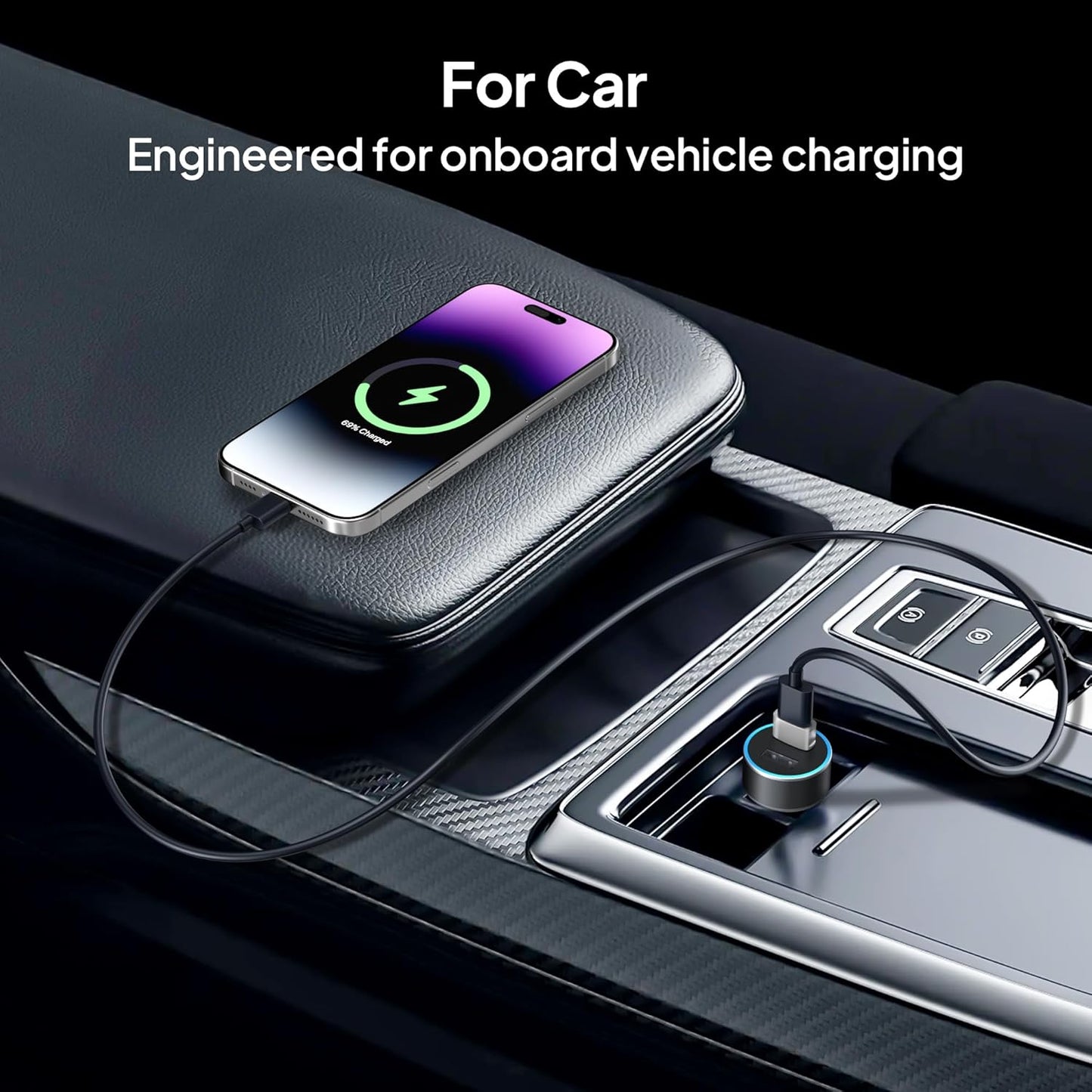 for Iphone 17 Air 16 Pro Max Car Charger Adapter 3Pack,Usb Male to USB Type C Female Cable Converter for New Apple 16E 15 14 Plus,Iwatch 11 10,Airpods 4/Pro 3,Ipad Mini 7,Samsung Galaxy S25