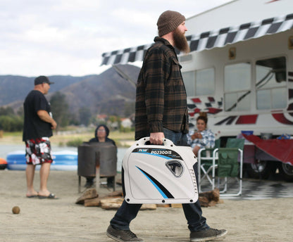 Pulsar 2,300W Portable Gas-Powered Quiet Inverter Generator with USB Port,