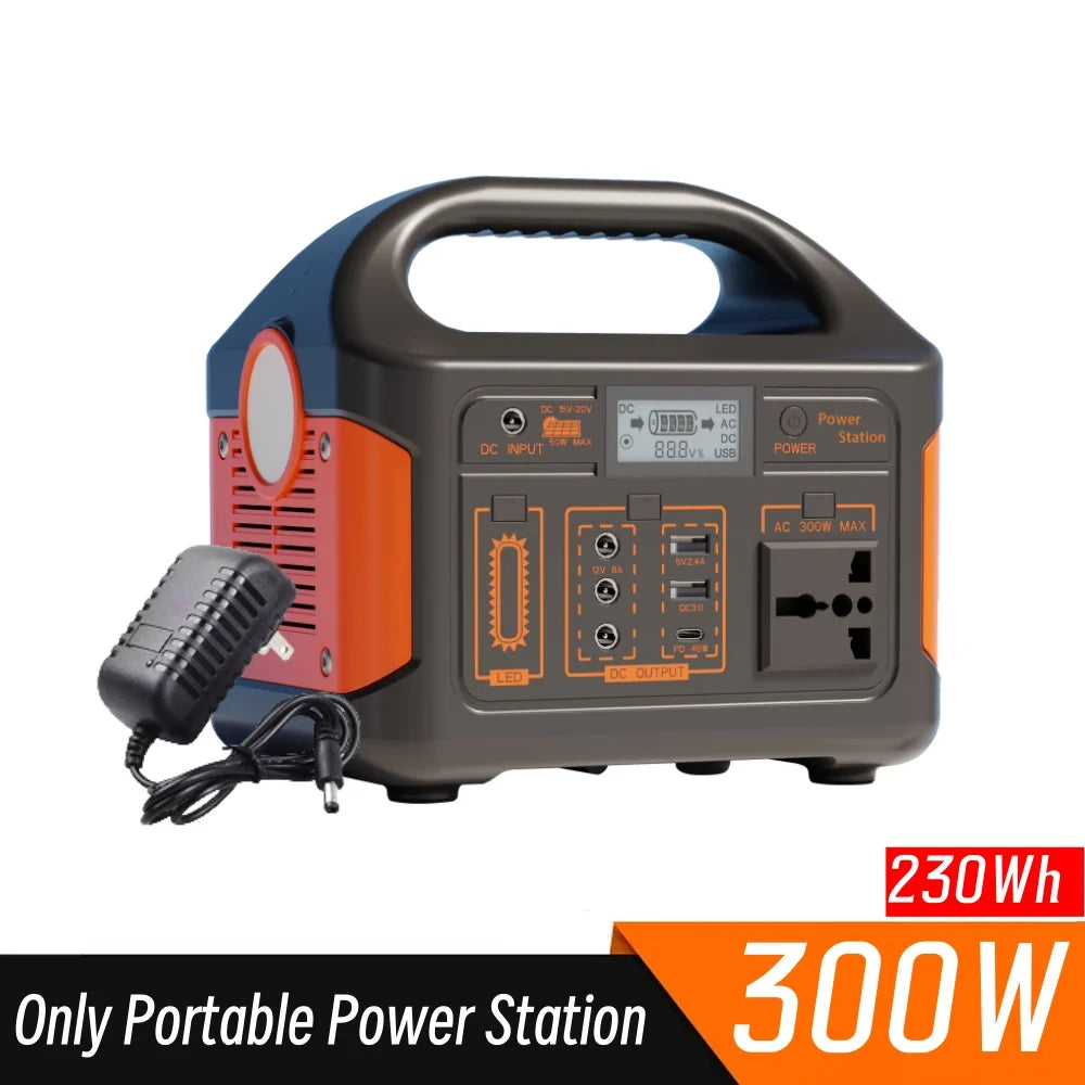 New Arrival Outdoor Portable 500W Power Station Power Generator 110V 220V LED Light Emergency Solar Power Bank for Home Camping