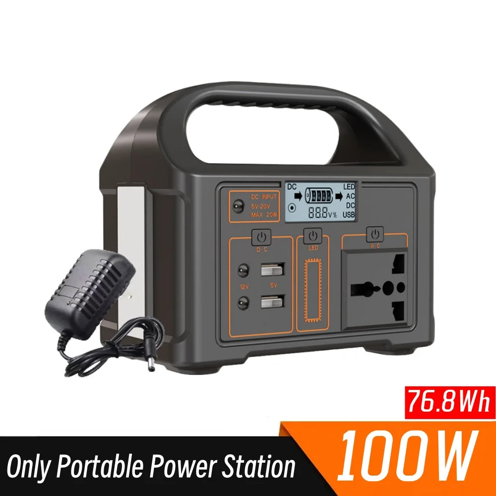 New Arrival Outdoor Portable 500W Power Station Power Generator 110V 220V LED Light Emergency Solar Power Bank for Home Camping