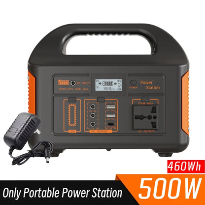New Arrival Outdoor Portable 500W Power Station Power Generator 110V 220V LED Light Emergency Solar Power Bank for Home Camping