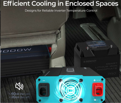 1000W 12V Pure Sine Wave Inverter (New Edition)