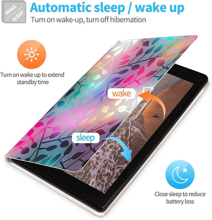 Case for Amazon Fire HD 10 Tablet (7Th Generation and 9Th Generation, 2017 and 2019 Release) - Slim Folding Stand Cover with Auto Wake/Sleep for 10.1 Inch Tablet